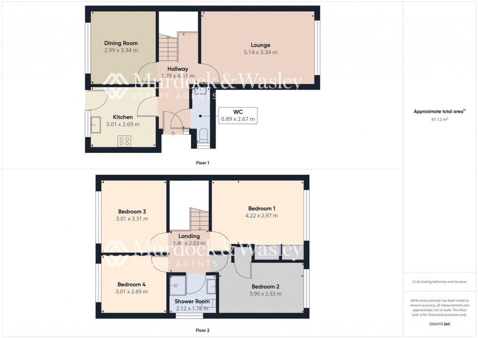 Floorplan for Cousley Close, Hucclecote, Gloucester