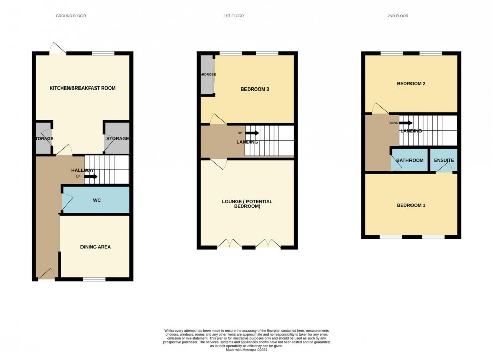Floorplan for Streamside, Tuffley, Gloucester