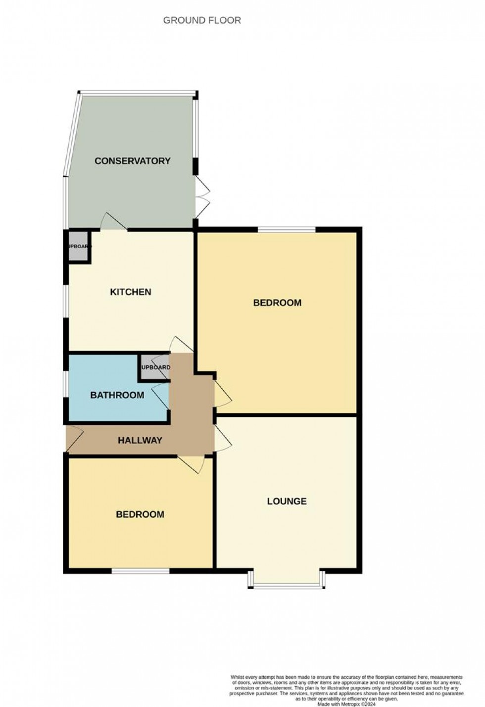 Floorplan for Rodney Close, Longlevens, Gloucester