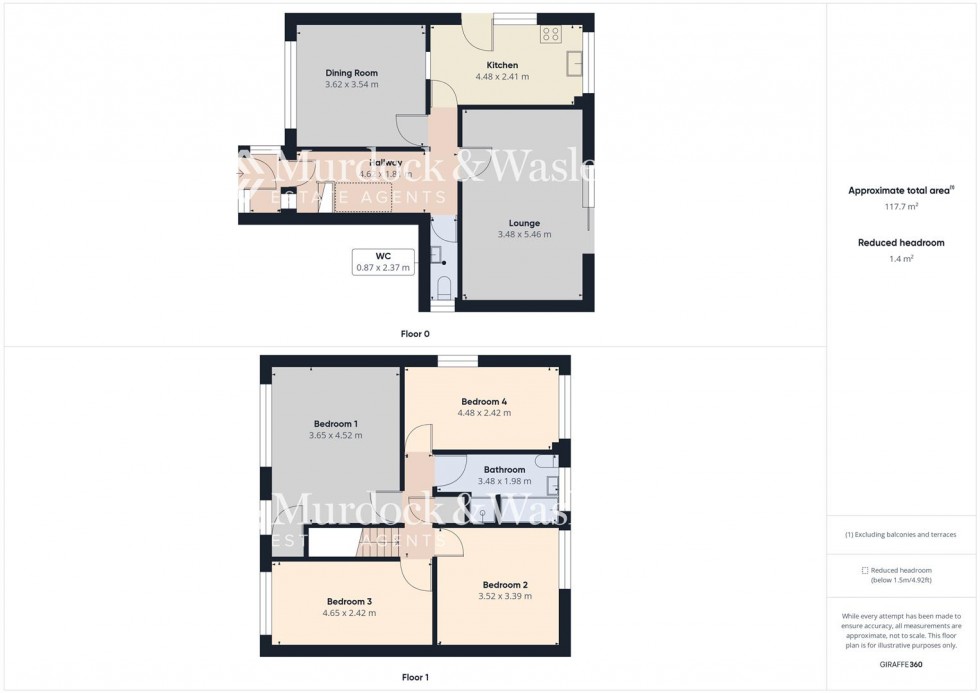 Floorplan for Bradley Close, Longlevens, Gloucester