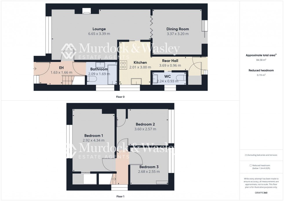 Floorplan for Manor Park, Longlevens, Gloucester