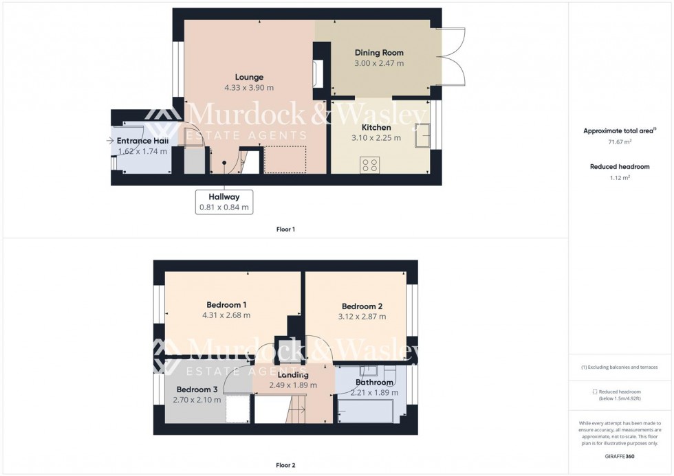 Floorplan for Mandeville Close, Longlevens