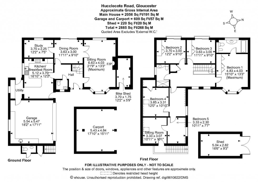 Floorplan for Hucclecote Road, Gloucester