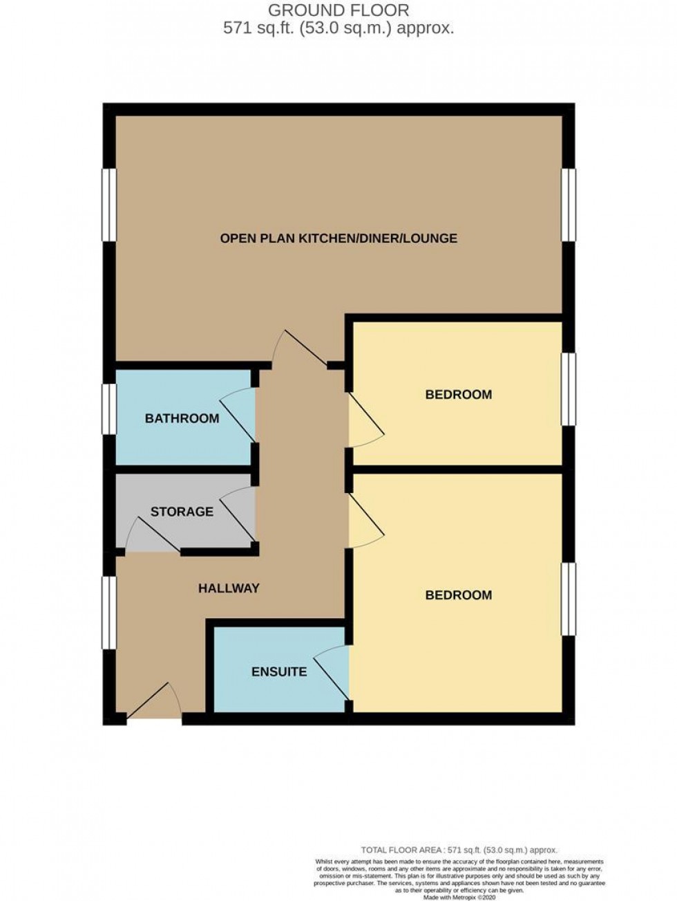 Floorplan for Bowthorpe Drive, Brockworth, Gloucester