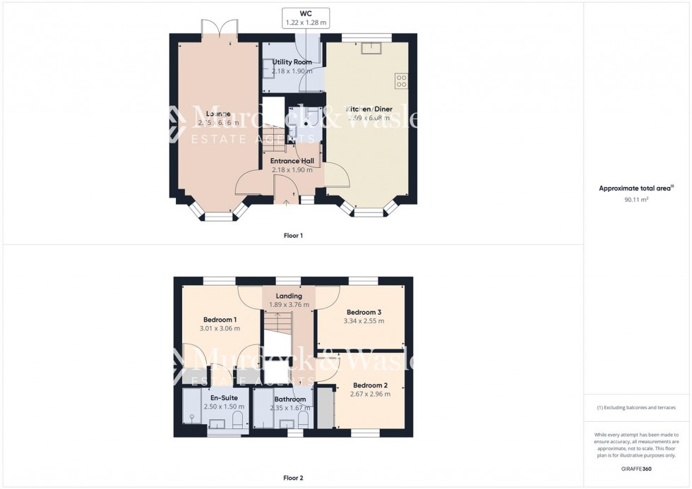 Floorplan for Villard Close, Coombe Hill