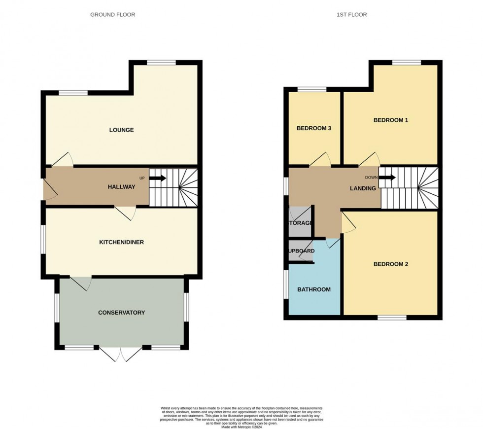 Floorplan for Park Avenue, Longlevens, Gloucester