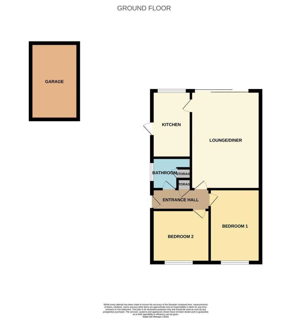 Floorplan for Kennedy Close, Hucclecote, Gloucester