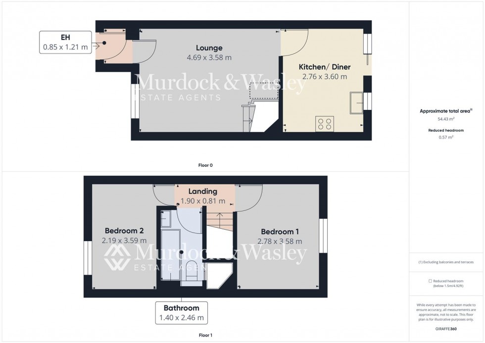 Floorplan for Kestrel Gardens, Quedgeley, Gloucester