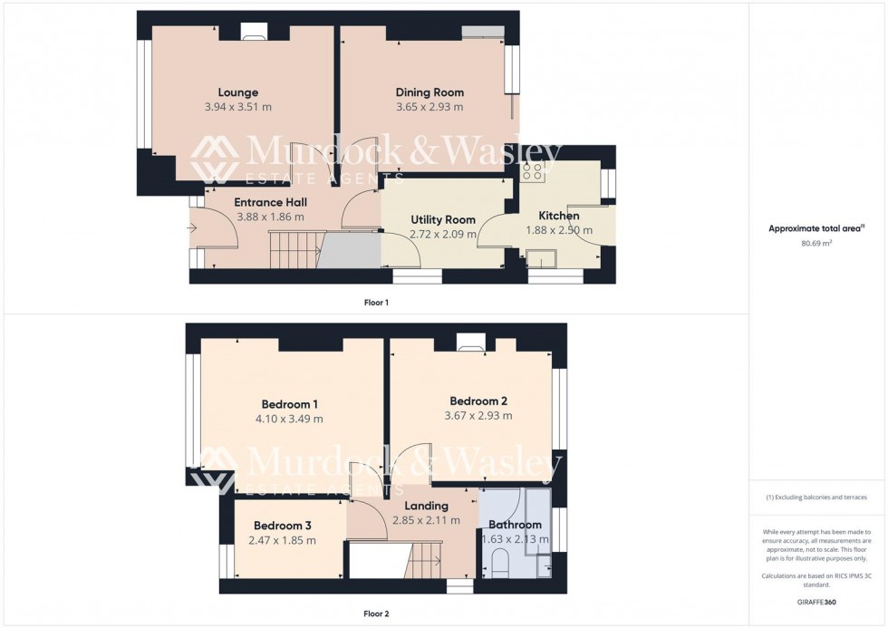 Floorplan for Riversley Road, Longlevens, Gloucester