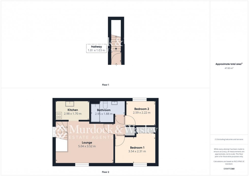 Floorplan for Streamside, Tuffley, Gloucester