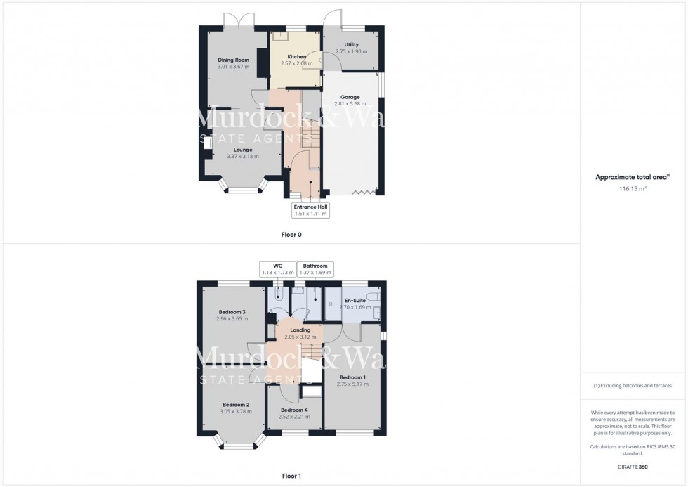 Floorplan for Richmond Gardens, Longlevens, Gloucester