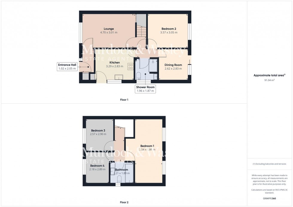 Floorplan for Semi-Detached House with Detached Bungalow