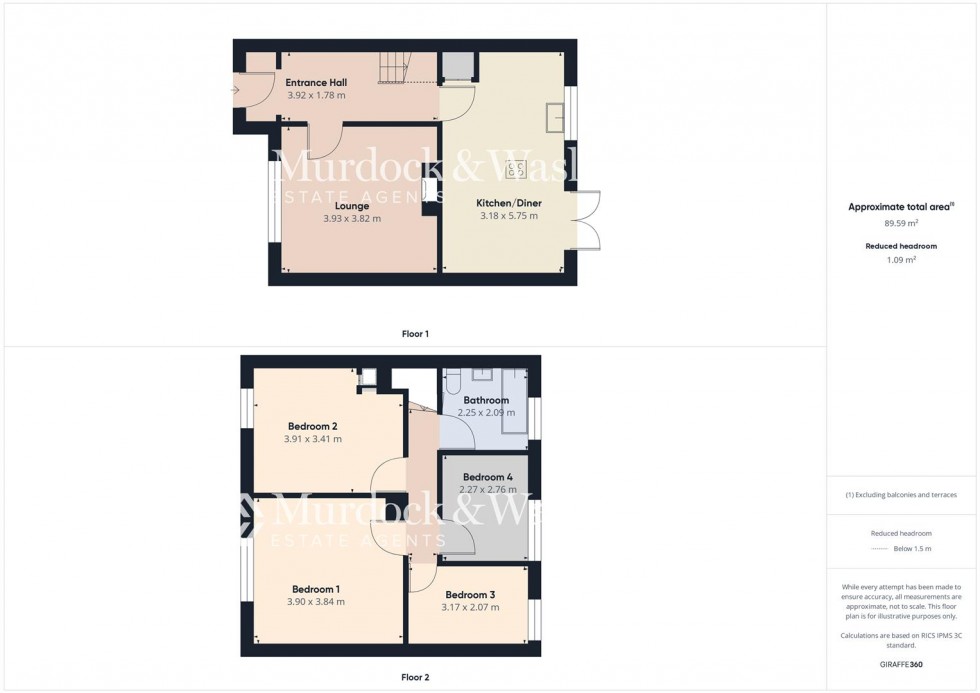 Floorplan for Elmleaze, Longlevens, Gloucester