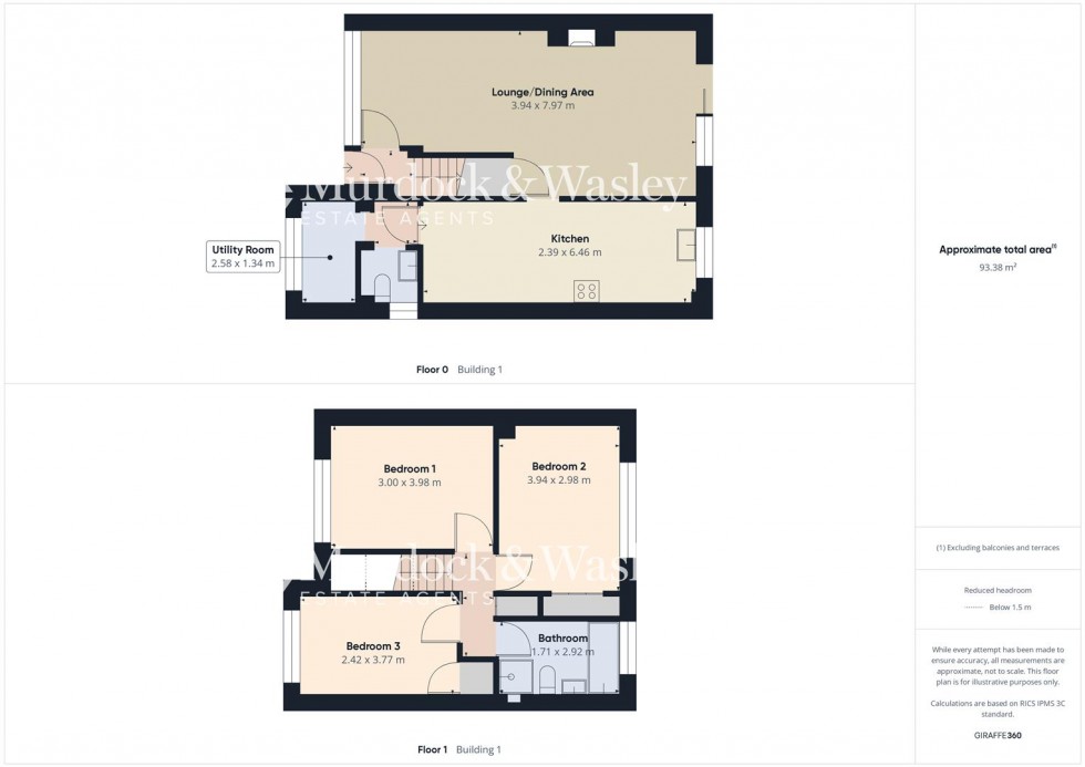 Floorplan for Fieldcote Drive, Hucclecote, Gloucester