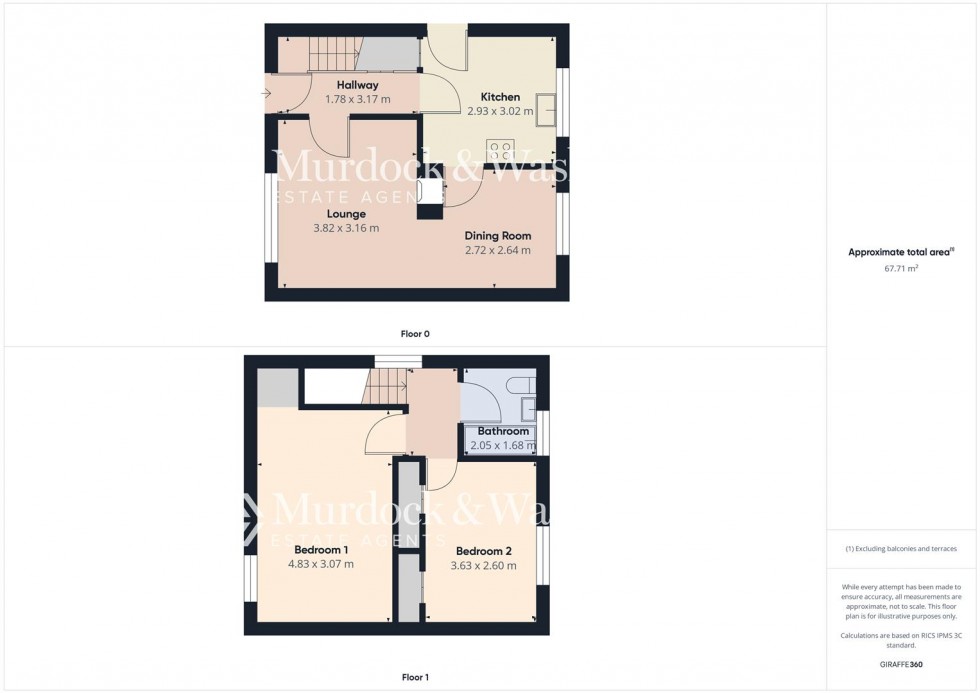 Floorplan for Sandyleaze, Longlevens, Gloucester