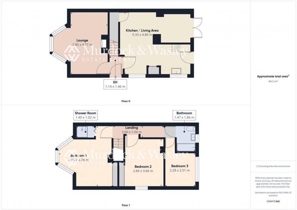 Floorplan for Beechcroft Road, Longlevens, Gloucester