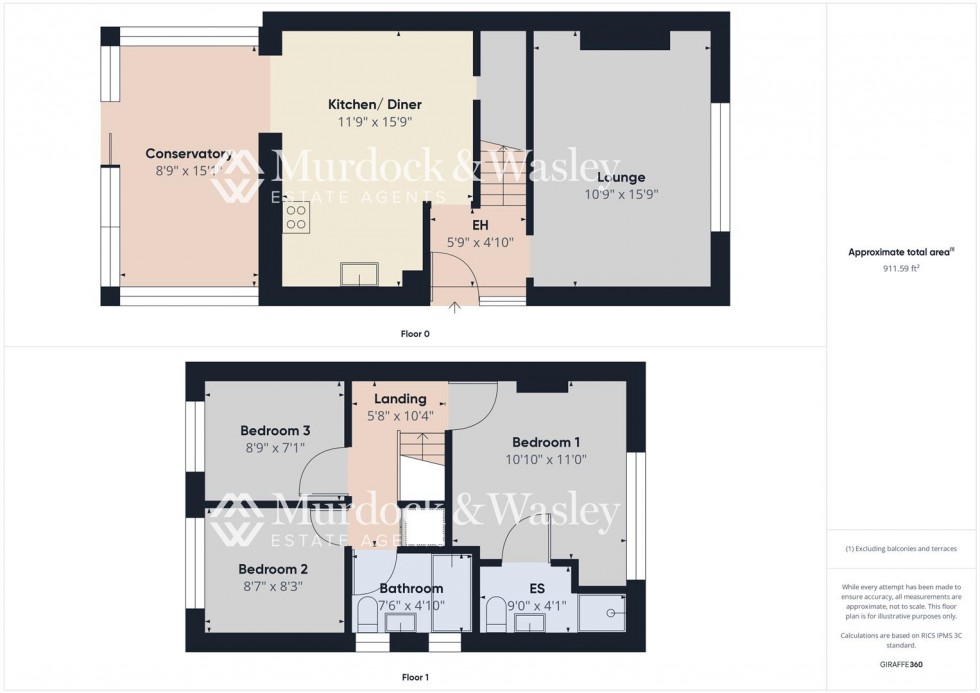 Floorplan for Marleyfield Way, Churchdown, Gloucester