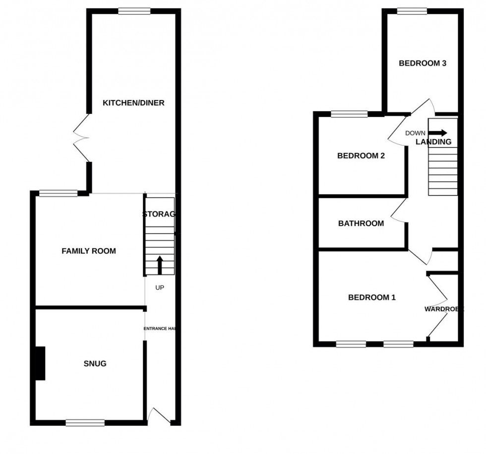 Floorplan for Tuffley Lane, Tuffley, Gloucester