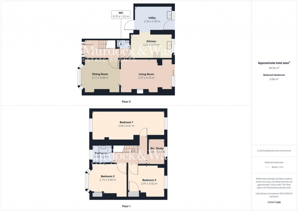 Floorplan for Parkside Drive, Churchdown, Gloucester