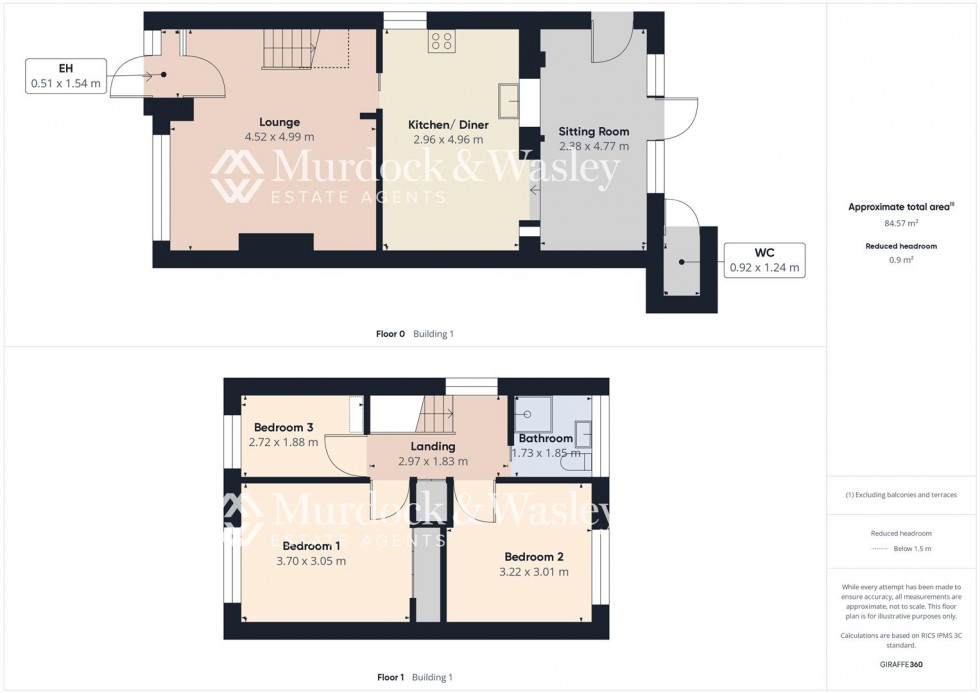 Floorplan for Derwent Close, Brockworth, Gloucester