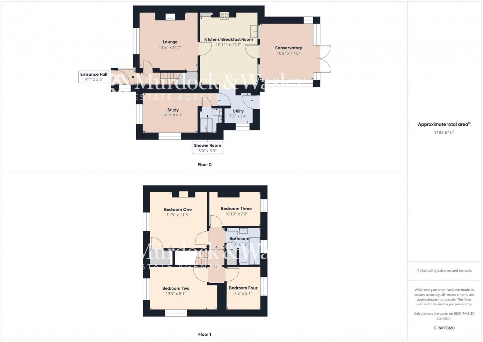 Floorplan for Brook Lane, Down Hatherley, Gloucester