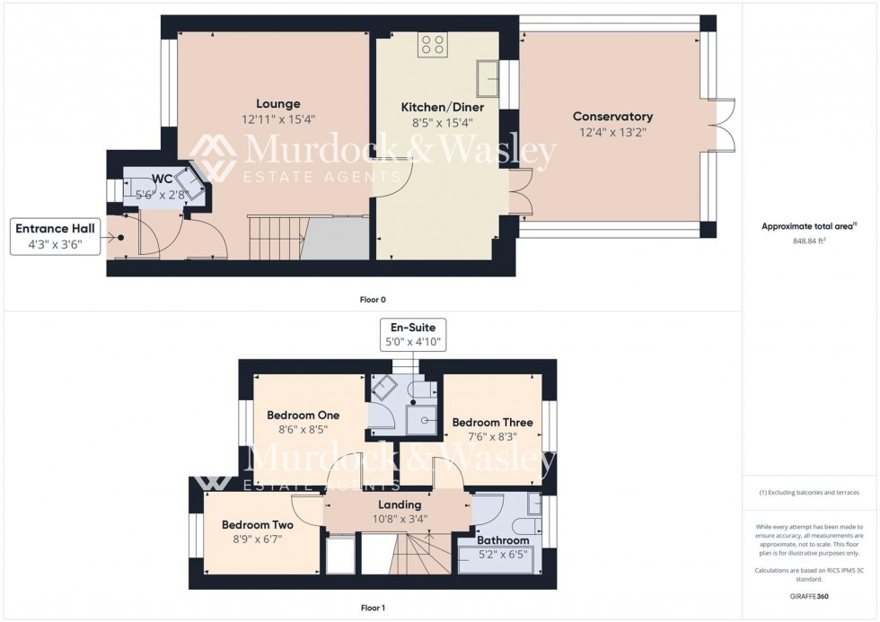 Floorplan for Cypress Gardens, Longlevens, Gloucester