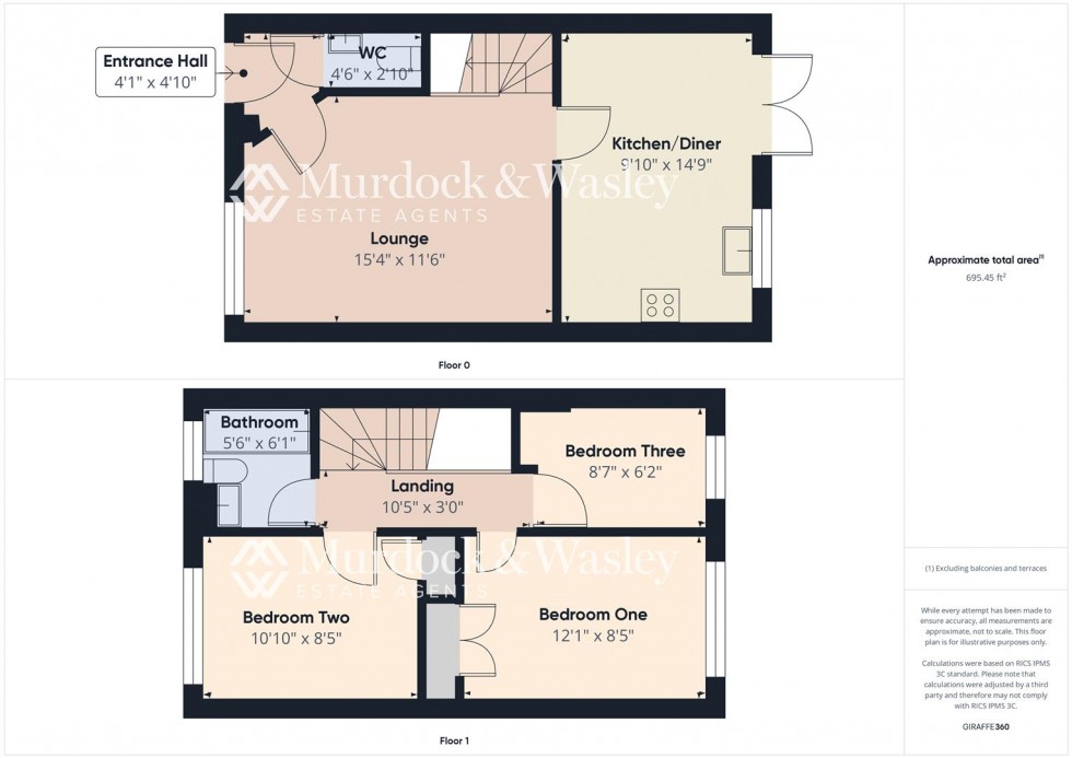 Floorplan for Ferndale Close, Longlevens, Gloucester