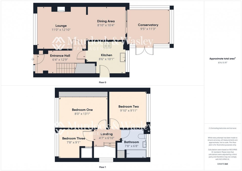 Floorplan for Linnet Close, Abbeydale, Gloucester