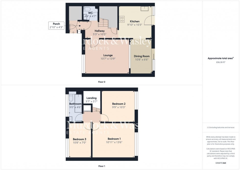 Floorplan for Grove Road, Churchdown, Gloucester